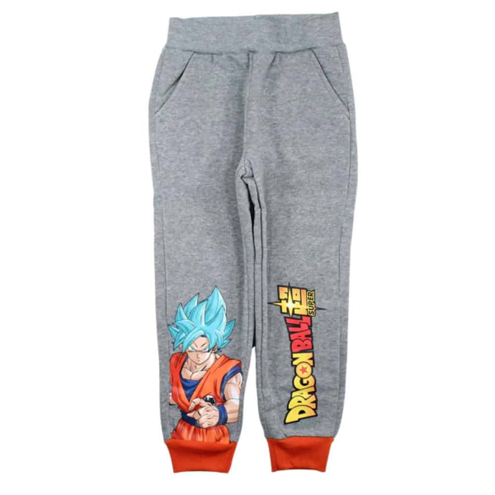 Dragon-Ball-Z-Jogging-Pants-gri Παιδική φόρμα Dragon Ball Super γκρι με τον Goku Super Saiyan – άνετη & μοντέρνα για μικρούς anime fans