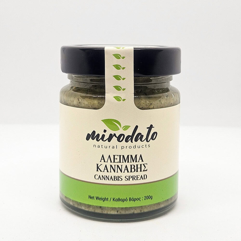 fistikovoutiro_kanavis Άλειμμα κάνναβης 200γρ – με CBD, χωρίς THC, από βιολογικούς ελληνικούς σπόρους.