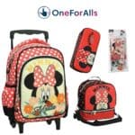 Minnie Mouse Combo Νηπιαγωγείου  – Τρολεϊ, Lunch, Κασετίνα, Σετ Γραφής