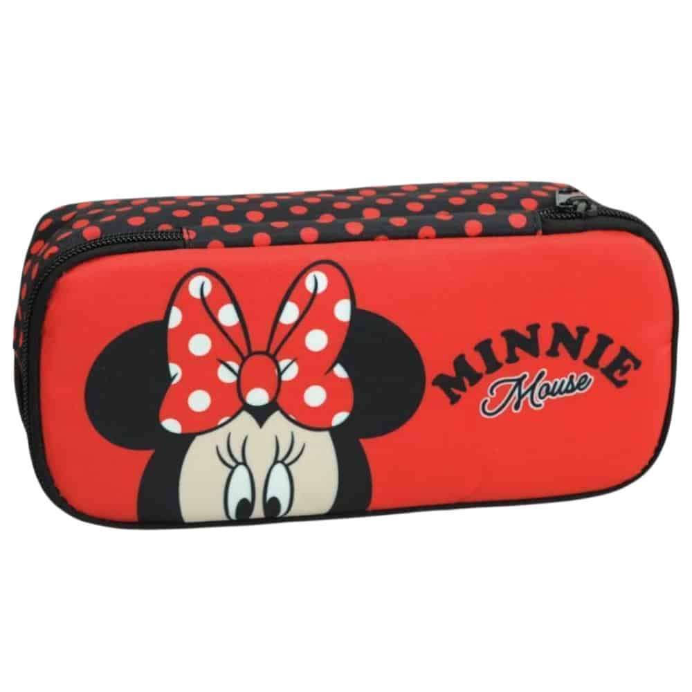 Minie_mouse_kasetina_main Minnie Mouse Κασετίνα Οβάλ – Πουά Red/Black - Image 1