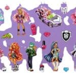 Monster High Μπλοκ Ζωγραφικής με Αυτοκόλλητα - Image 5