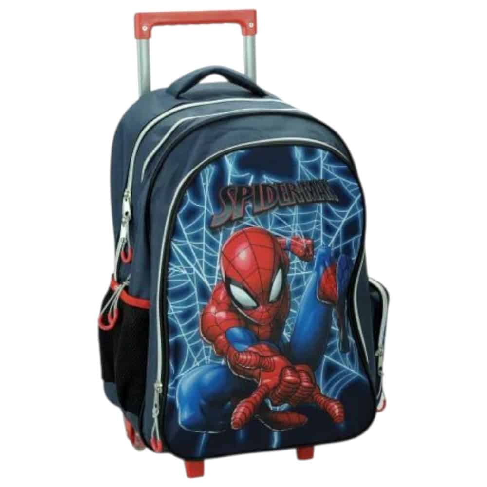 Spiderman_tsanta_dimotikou_trolley Τσάντα Τρολεϊ Spiderman Μπλε Δημοτικού - Image 1