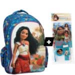 Σχολική τσάντα τρολεϊ Frozen πράσινη με Έλσα & Άννα, 2 θήκες A4 και ροδάκια-παγοκρυστάλλους.