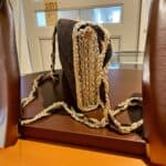 Χειροποίητη Πλεκτή Τσάντα σε Καφέ & Μπεζ Αποχρώσεις - Image 2