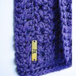 Πλεκτή Μωβ Τσάντα – Elegance in Purple - Image 3