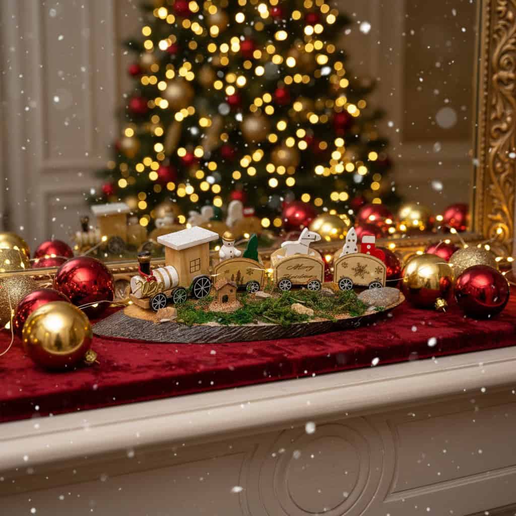 1764865254525 Χριστουγεννιάτικο Διακοσμητικό Τρενάκι - Image 1