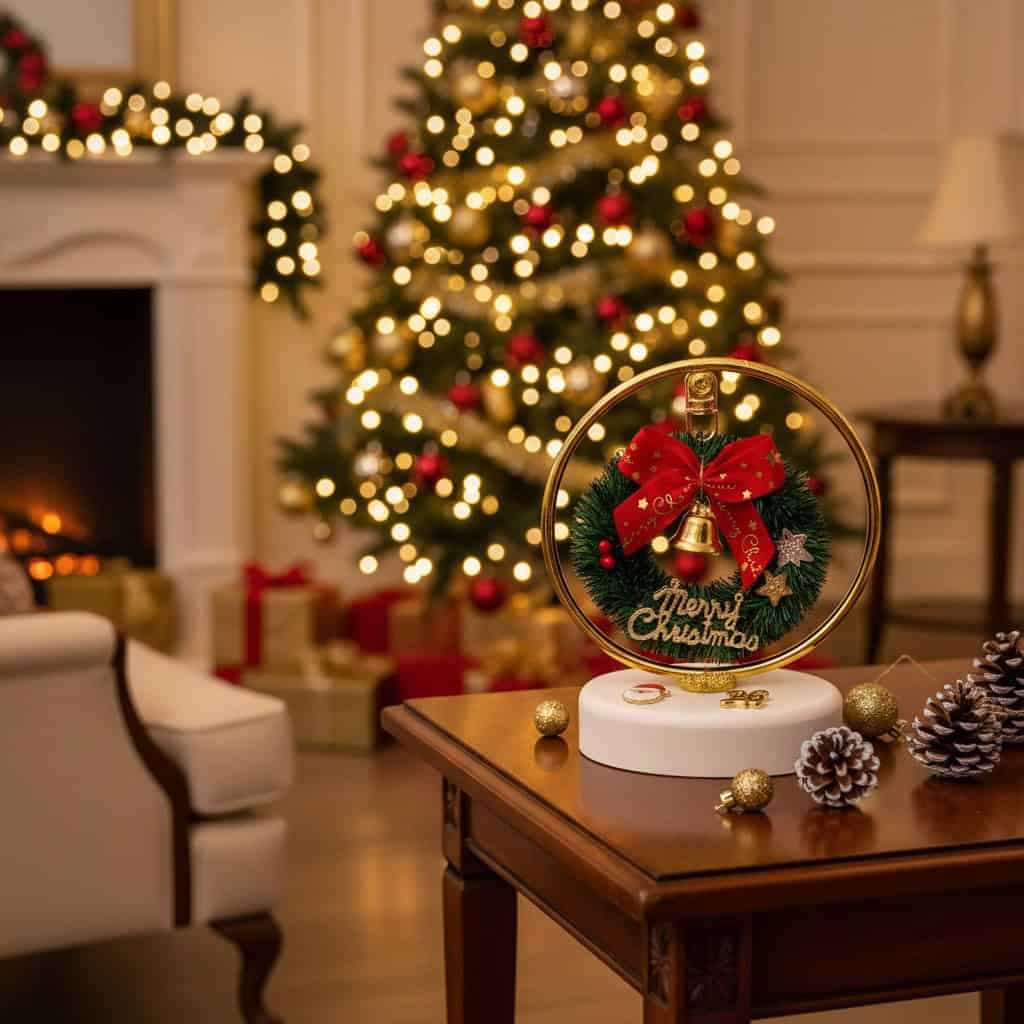 1764865977575 Επιτραπέζιο Γούρι Merry Christmas 2026 σε Βάση - Image 1