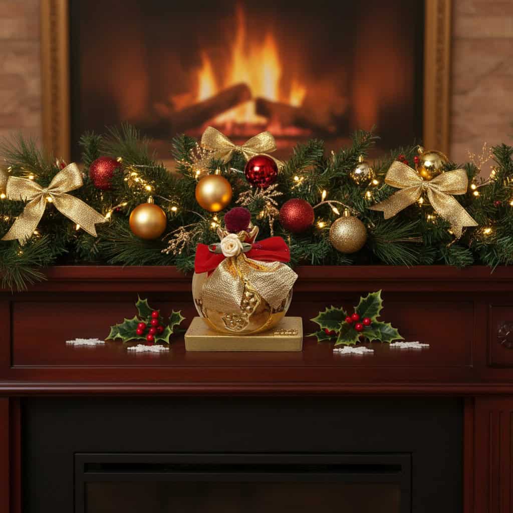 1764870563207 Χρυσό Ρόδι Επιτραπέζιο Γούρι 2026 - Image 1