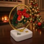 Επιτραπέζιο Γούρι Στεφάνι 2026 με Κεραμική Βάση Πορσελάνης