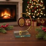 επιτραπέζιο γούρι δέντρο ζωής 2026 με γυάλινη βάση