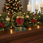 Επιτραπέζιο Γούρι Ρόδι 2026 σε Γυάλινη Βάση