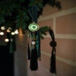 Κρεμαστό γούρι με πράσινο μάτι