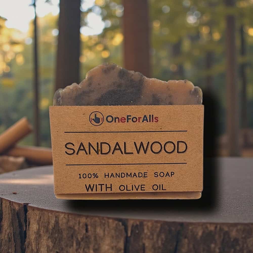 sandalwood_sapouni_oneforallsgr Χειροποίητο σαπούνι SANDALWOOD με ελαιόλαδο και βουβαλίσιο γάλα για πρόσωπο και σώμα – oneforalls.gr