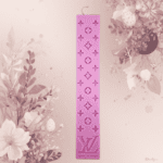 λαμπάδα wax melt φράουλα 25cm premium Louis Vuitton style ροζ