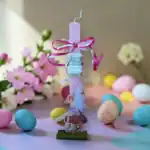 Χειροποίητη Πασχαλινή Λαμπάδα Νεράιδα για Κορίτσι