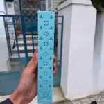 λαμπάδα wax melt τσιχλόφουσκα 25cm premium inspired style γαλάζια