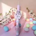 πασχαλινή λαμπάδα πριγκίπισσα με κορώνα για κορίτσι oneforalls