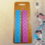 σετ λαμπάδες ζευγαριού wax melt ροζ φράουλα και γαλάζια τσιχλόφουσκα