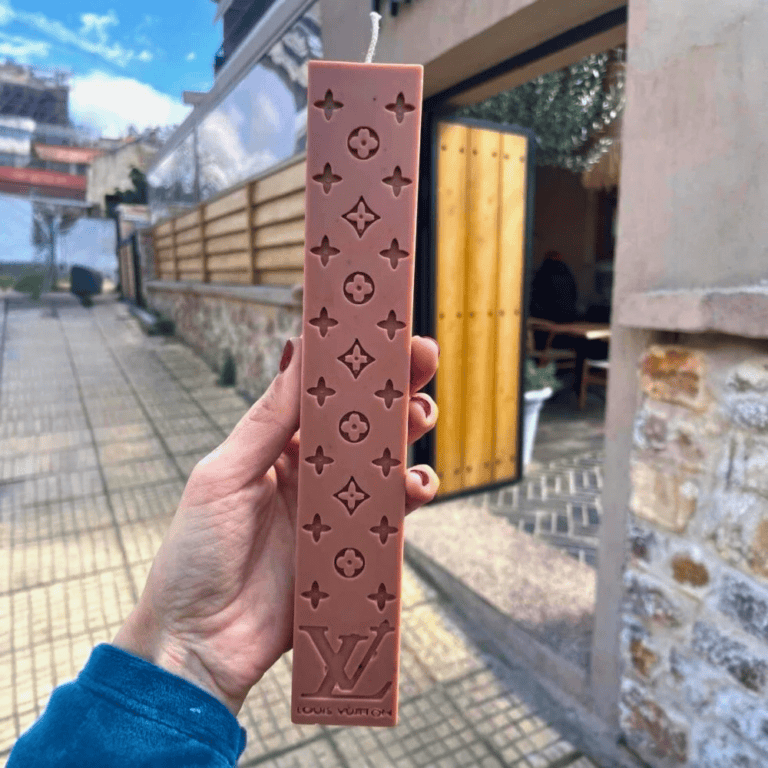 premium πασχαλινή λαμπάδα wax melt άρωμα τσουρέκι