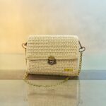 Πλεκτή Τσάντα White Grace