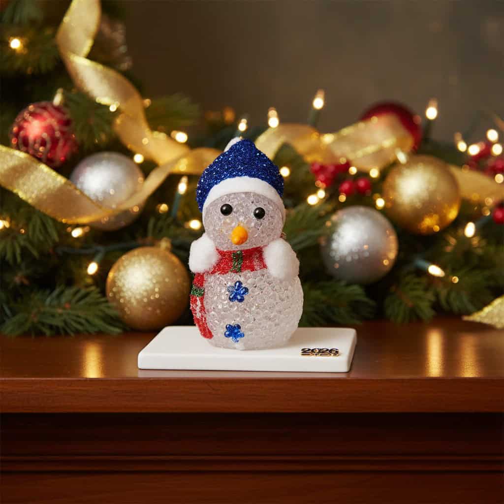 1764815106437 Χειροποίητο Γούρι Χιονάνθρωπος 2026 - Image 1