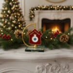 Επιτραπέζιο Γούρι Σπίτι με Μάτι 2026 σε Γυάλινη Βάση