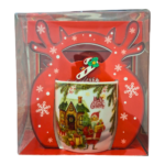χριστουγεννιάτικη κούπα Merry Christmas σε κόκκινη συσκευασία τάρανδος