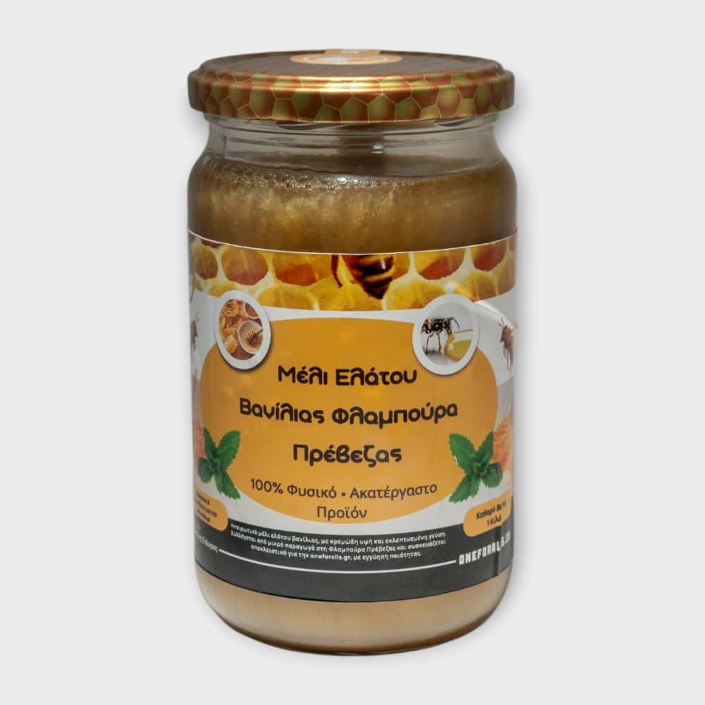 Thumarisio Flampoura Prevezas (4) Ακατέργαστο Μέλι Ελάτου Βανίλια 1kg | Φλάμπουρα Πρέβεζης - Image 1