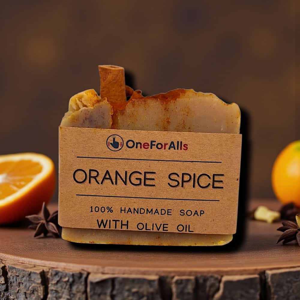 sapouni_orang_space_oneforallsgr Χειροποίητο φυσικό σαπούνι Orange Spice με ελαιόλαδο και βουβαλίσιο γάλα 130-145g, αιθέρια έλαια πορτοκάλι και γκρέιπφρουτ