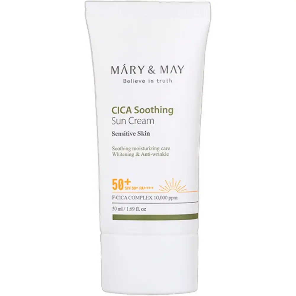 Mary&May__CICA Soothing Sun Cream SPF50+ PA++++ - Mary&May CICA Soothing Sun Cream SPF50+ PA++++ - Αντιηλιακό με καταπραϋντικές ιδιότητες - Image 1
